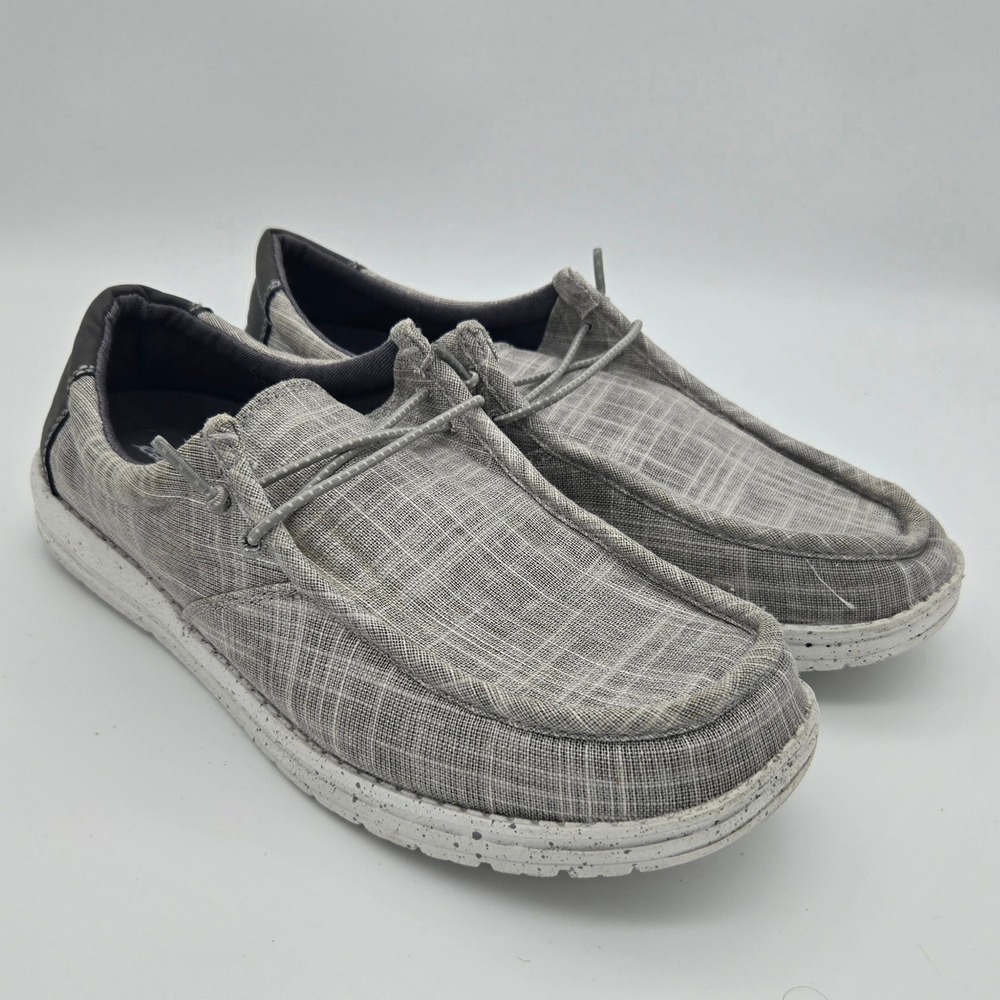 Eddie Bauer Canvas Corbett Lace Up Loafer Mens Size‎ 9M Gray